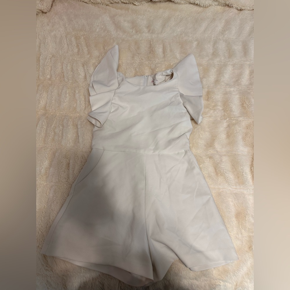 Girls white romper